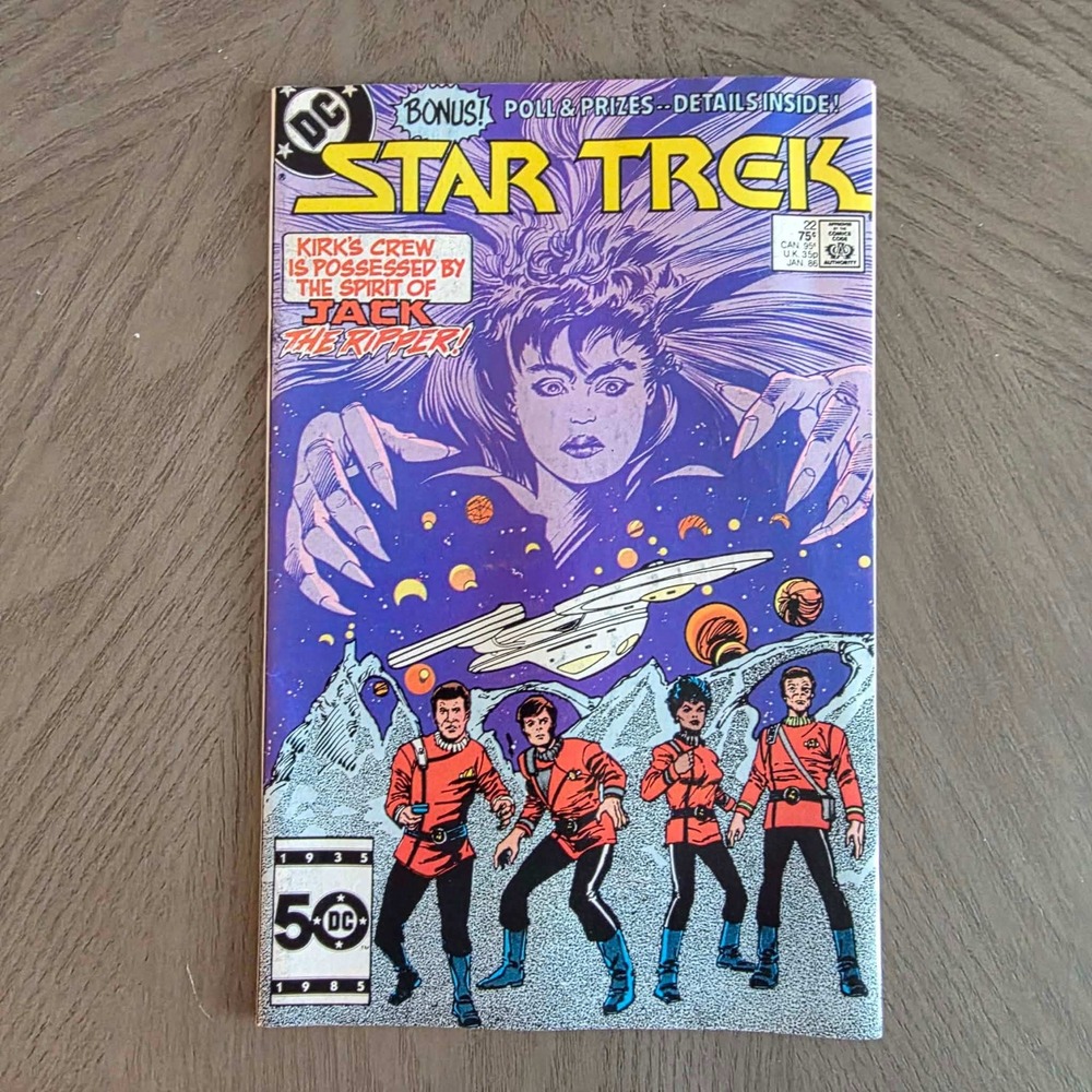 DC Comics Star Trek 22 Jan 1986 Jack the Ripper Story Copper Age Sci-Fi Comic